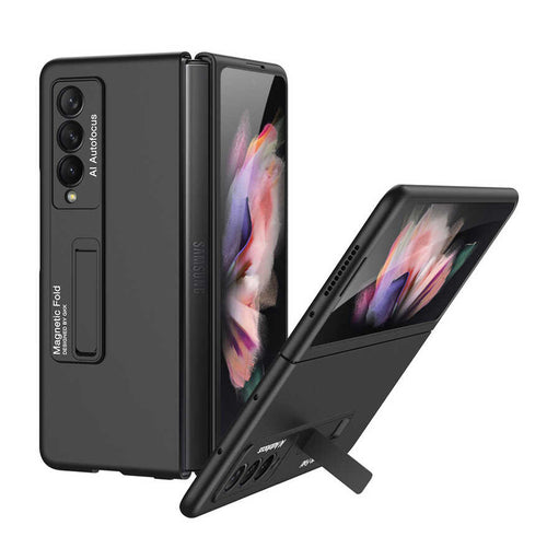 Galaxy Z Fold 3 Kılıf Zore Z-Stand Kılıf - Siyah