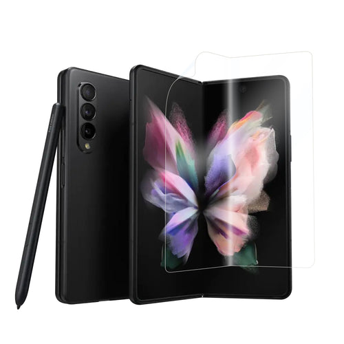 Galaxy Z Fold 3 Zore Hizalama Aparatlı S-Fit Body Ekran Koruyucu - Renksiz