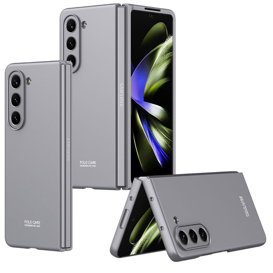Galaxy Z Fold 5 Kılıf Zore Sert Kıpta Kılıf - Gri