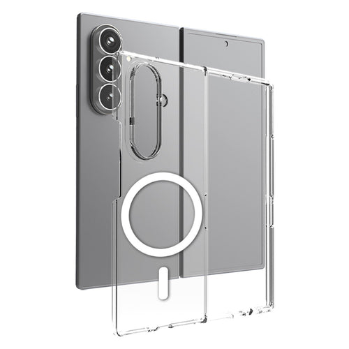 Galaxy Z Fold 7 Kılıf Kamera Korumalı M-safe Sert PC Zore Porto Kılıf - Şeffaf