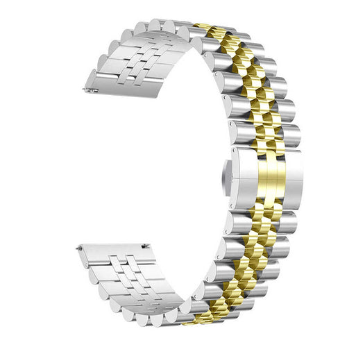 Gear S3 KRD-36 22mm Metal Kordon - Gümüş-Gold