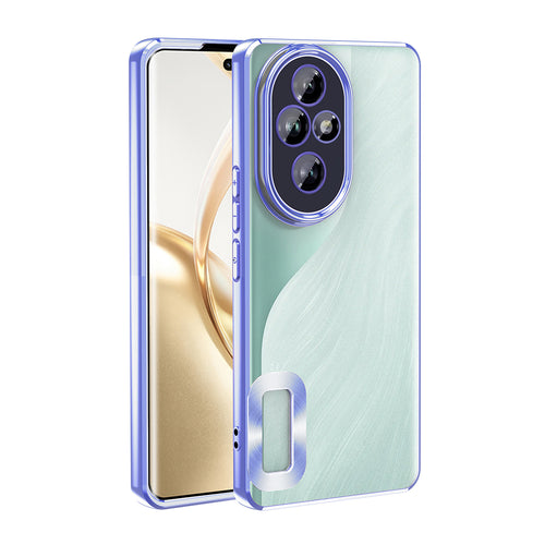 Honor 200 Kılıf Kamera Korumalı Logo Gösteren Zore Omega Kılıf - Sierra Mavi