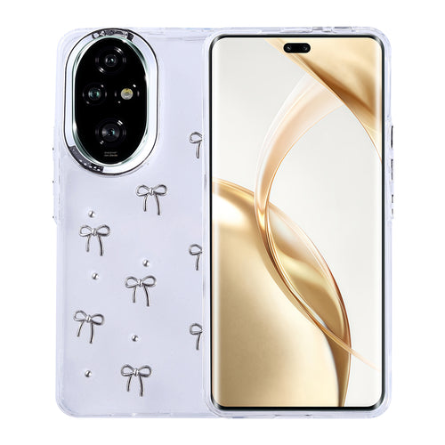 Honor 200 Pro Kılıf Airbag Tasarımlı Simli Şeffaf Zore Kutup Kılıf - Fiyonk