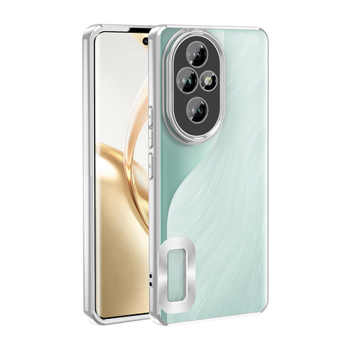 Honor 200 Pro Kılıf Kamera Korumalı Logo Gösteren Zore Omega Kılıf - Gümüş