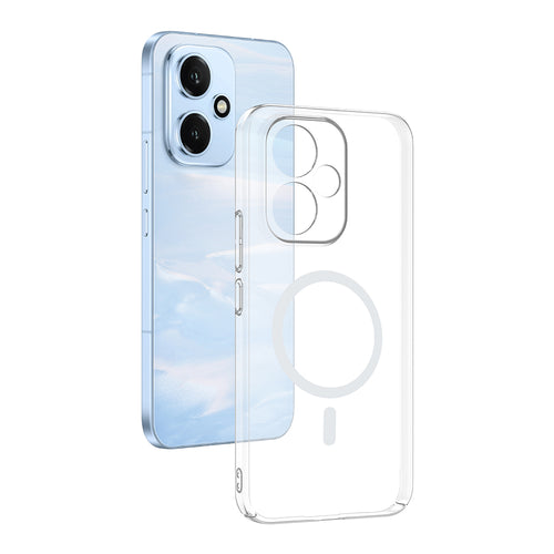Honor 400 Kamera Korumalı M-Safe Şarj Özellikli Şeffaf Zore London Sert PC Kılıf - Şeffaf