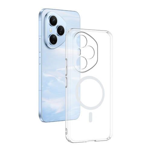 Honor 400 Pro Kamera Korumalı M-Safe Şarj Özellikli Şeffaf Zore London Sert PC Kılıf - Şeffaf
