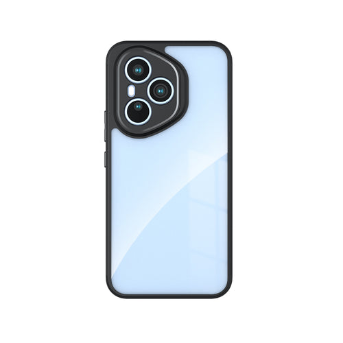 Honor 400 Pro Kılıf Kamera Korumalı Şeffaf Arka Yüzey Zore New Roll Kılıf - Siyah