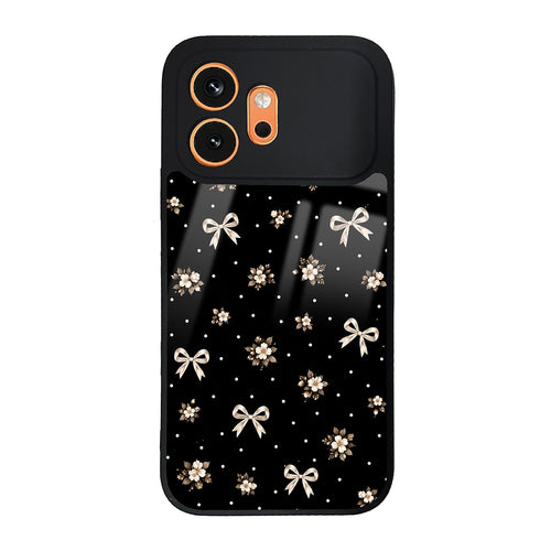 Honor 600 5G Kılıf Kamera Korumalı Desenli Zore Lusi Kılıf - Gold Fiyonk