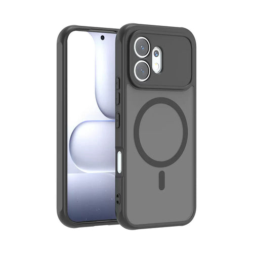 Honor 600 5G Kılıf M-Safe Şarj Özellikli Kamera Korumalı Zore Lunex Kılıf - Siyah