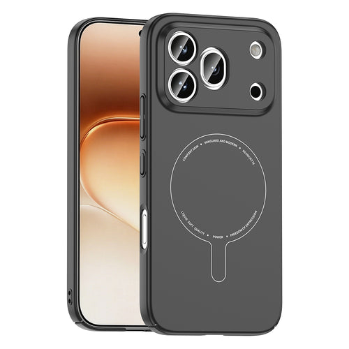 Honor 600 Pro 5G Kılıf M-Safe Şarj Özellikli Kamera Korumalı Zore Elio Sert PC Kılıf - Siyah