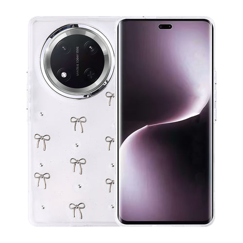 Honor Magic 7 Lite Kılıf Airbag Tasarımlı Simli Şeffaf Zore Kutup Kılıf - Fiyonk