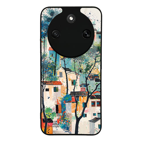 Honor Magic 8 Lite 5G Kılıf Kamera Korumalı Desenli Zore Lusi Kılıf - Evler