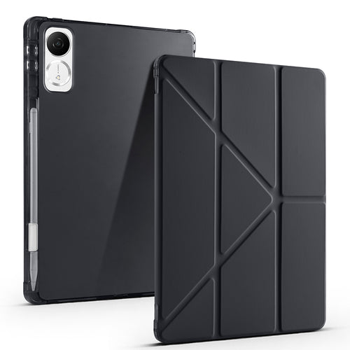 Honor Pad GT Kılıf Zore Tri Folding Kalem Bölmeli Standlı Kılıf - Siyah
