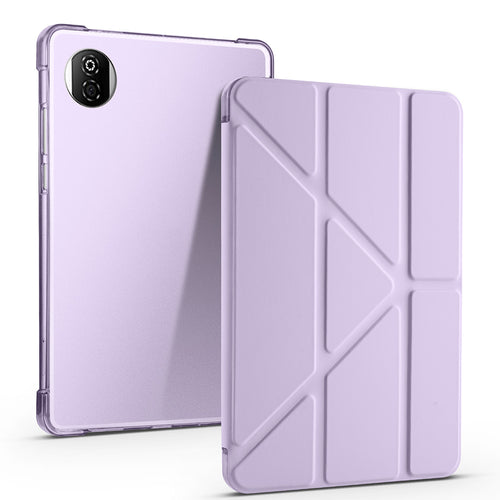 Honor Pad X7 8.7 Kılıf Zore Tri Folding Kalem Bölmeli Standlı Kılıf - Lila
