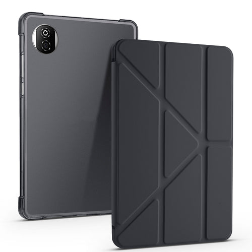 Honor Pad X7 8.7 Kılıf Zore Tri Folding Kalem Bölmeli Standlı Kılıf - Siyah
