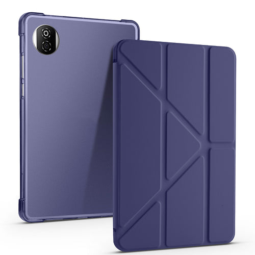 Honor Pad X7 8.7 Kılıf Zore Tri Folding Kalem Bölmeli Standlı Kılıf - Lacivert