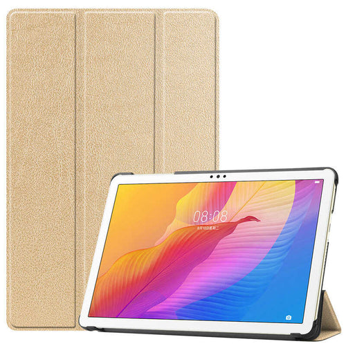 Honor Pad X8 Zore Smart Cover Standlı 1-1 Kılıf - Gold