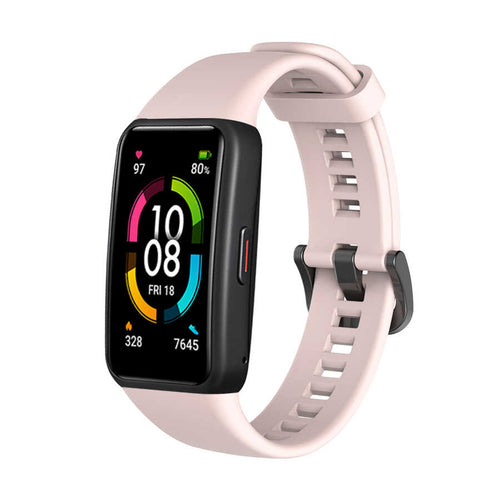 Huawei Band 6 Zore KRD-47 Silikon Kordon - Pembe Açık