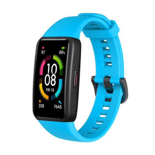 Huawei Band 6 Zore KRD-47 Silikon Kordon - Mavi