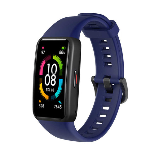 Huawei Band 6 Zore KRD-47 Silikon Kordon - Lacivert