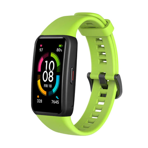 Huawei Band 6 Zore KRD-47 Silikon Kordon - Yeşil