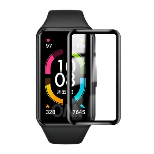 Huawei Band 6 Zore PMMA Pet Saat Ekran Koruyucu - Siyah