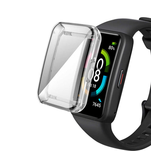 Huawei Band 7 Zore Watch Gard 09 Koruyucu Silikon - Renksiz