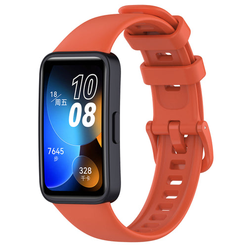 Huawei Band 8 Zore Klasik Kordon - Turuncu