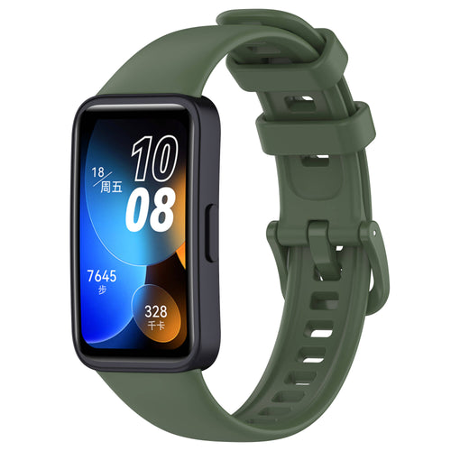 Huawei Band 8 Zore Klasik Kordon - Koyu Yeşil
