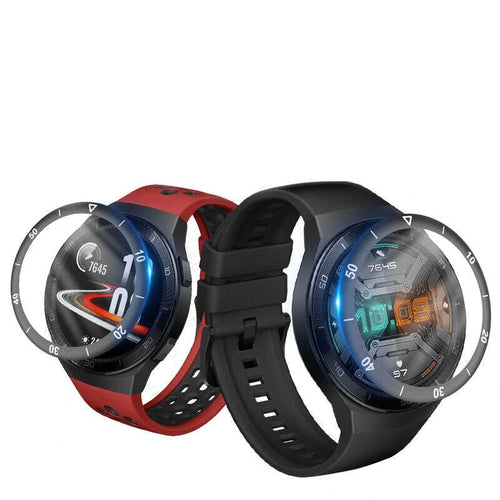 Huawei GT 2E 46mm ​Sport PMMA Pet Saat Ekran Koruyucu - Siyah