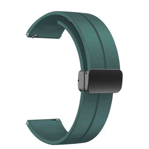 Huawei GT2 42mm KRD-84 20mm Silikon Kordon - Koyu Yeşil