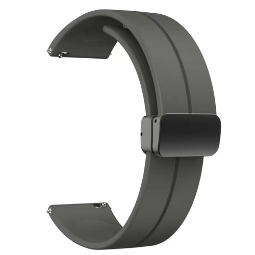 Huawei GT2 42mm KRD-84 20mm Silikon Kordon - Koyu Gri