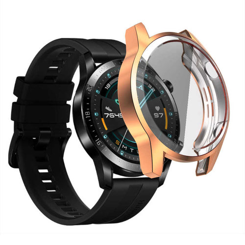 Huawei GT2 46mm Zore Watch Gard 02 Ekran Koruyucu - Rose Gold