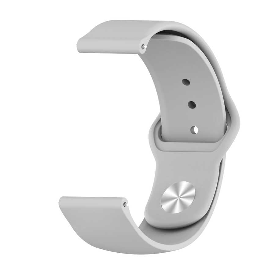 Huawei GT4 41mm KRD-11 18mm Silikon Kordon - Gri