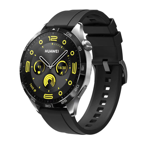 Huawei GT4 41mm Zore KRD-95 22mm Silikon Kordon - Siyah