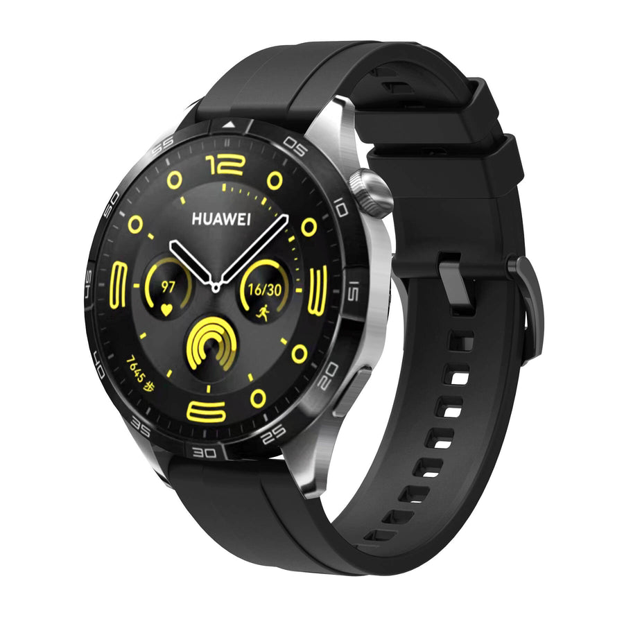 Huawei GT4 41mm Zore KRD-95 22mm Silikon Kordon - Siyah