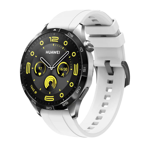 Huawei GT4 41mm Zore KRD-95 22mm Silikon Kordon - Beyaz