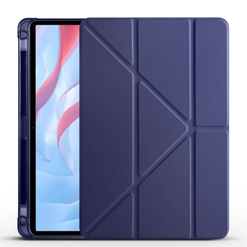 Huawei Honor Pad X8 Pro 11.5' Kılıf Zore Tri Folding Kalem Bölmeli Standlı Kılıf - Lacivert
