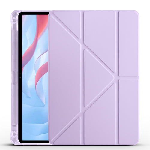 Huawei Honor Pad X8 Pro 11.5' Kılıf Zore Tri Folding Kalem Bölmeli Standlı Kılıf - Lila