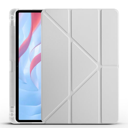 Huawei Honor Pad X8 Pro 11.5' Kılıf Zore Tri Folding Kalem Bölmeli Standlı Kılıf - Gri