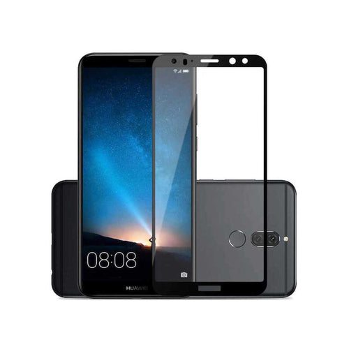 Huawei Mate 10 Lite Davin 5D Cam Ekran Koruyucu - Siyah
