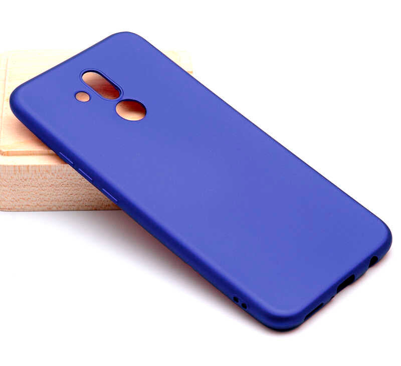 Huawei Mate 20 Lite Kılıf Zore Premier Silikon Kılıf - Saks Mavi