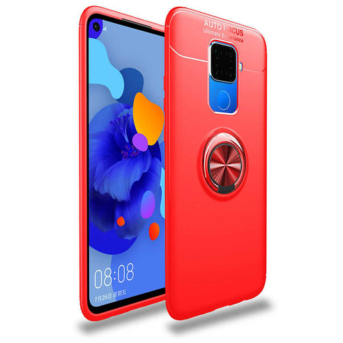 Huawei Mate 30 Lite Kılıf Zore Ravel Silikon Kılıf - Kırmızı