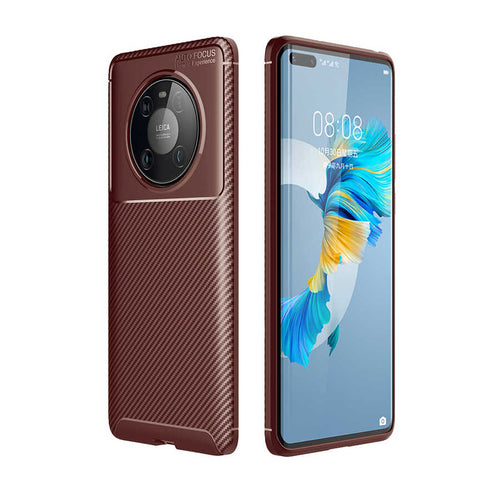 Huawei Mate 40 Pro Kılıf Zore Negro Silikon Kılıf - Kahverengi
