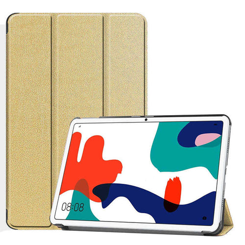 Huawei MatePad 10.4 Zore Smart Cover Standlı 1-1 Kılıf - Gold