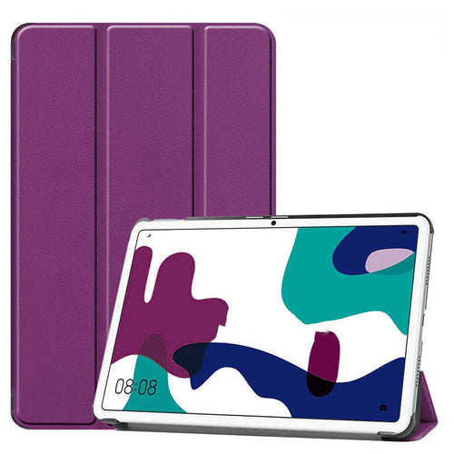 Huawei MatePad 10.4 Zore Smart Cover Standlı 1-1 Kılıf - Mor