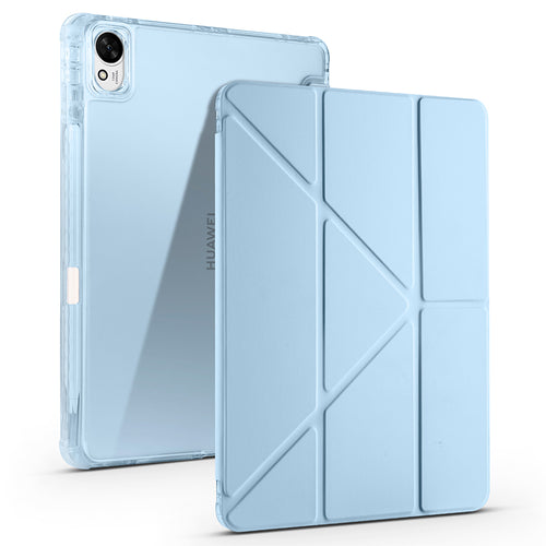 Huawei Matepad 11.5 2025 Kılıf Zore Tri Folding Kalem Bölmeli Standlı Kılıf - Mavi