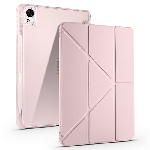 Huawei Matepad 11.5 2025 Kılıf Zore Tri Folding Kalem Bölmeli Standlı Kılıf - Rose Gold