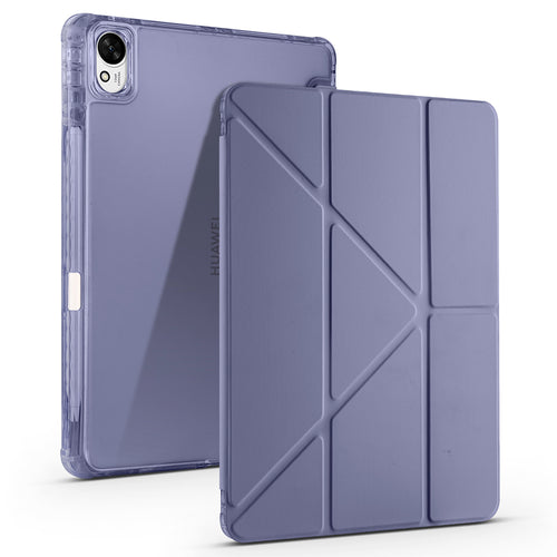Huawei Matepad 11.5 2025 Kılıf Zore Tri Folding Kalem Bölmeli Standlı Kılıf - Mor