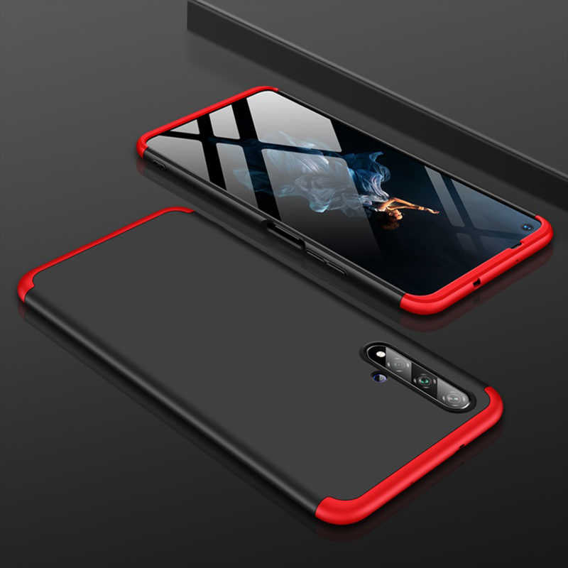 Huawei Nova 5T Kılıf Zore Ays Kılıf - Siyah-Kırmızı
